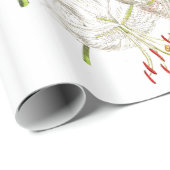 Lily Flowers Wrapping Paper Cadeaupapier (Rol Hoek)