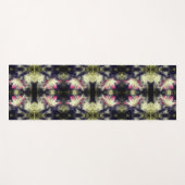 Lily Flowers Zwart-wit Gedeeltelijk Abstract Yogamat (Voorkant (horizontaal))