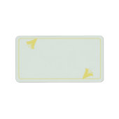Lily Frame Wedding Address Etiket (Voorkant)