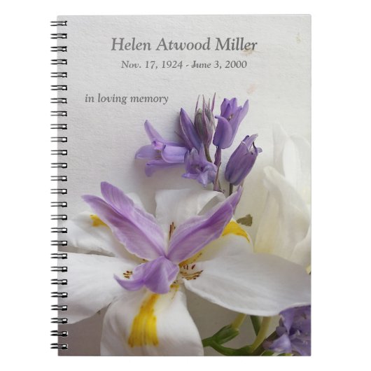Lily, freesias en scilla bloemen notitieboek (Voorkant)