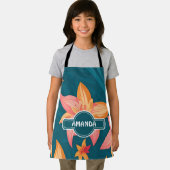 Lily geometrisch kleurrijk gepersonaliseerd patroo schort (Insitu)