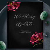 Lily Gothic Bruiloft Uitstel Annulering Briefkaart