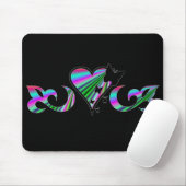 Lily Heart en Butterfy - regenbowart Muismat (Met muis)