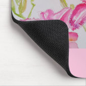 Lily in roze Waterverf schilderende lium Muismat (Hoek)