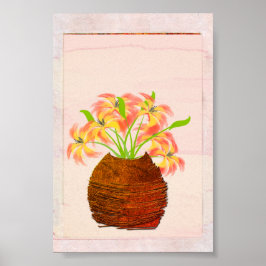 Lily in Vase Poster