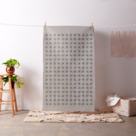 Lily Ink Art Pattern Linen Stof