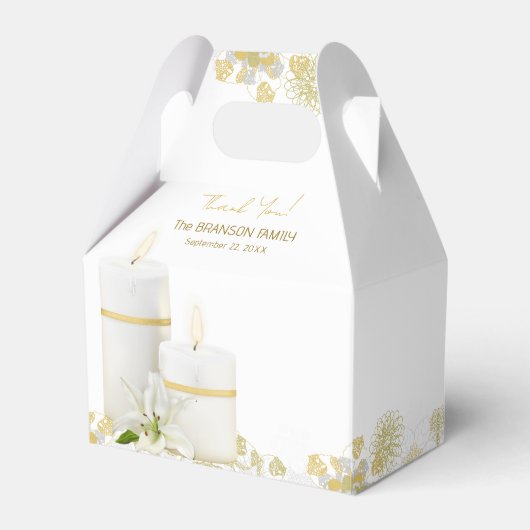 Lily Kaars Favor Dozen Bedankdoosjes (Voorkant Zijde)