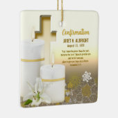 Lily Kaars Kruis Keramisch Ornament (Rechts)