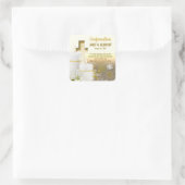 Lily Kaars Kruis Vierkante Sticker (Tas)