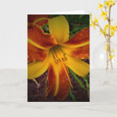 Lily, kaart (Gele Bloem)