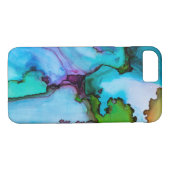 Lily Lake Abstracte Waterverf Case-Mate iPhone Case (Achterkant (Horizontaal))
