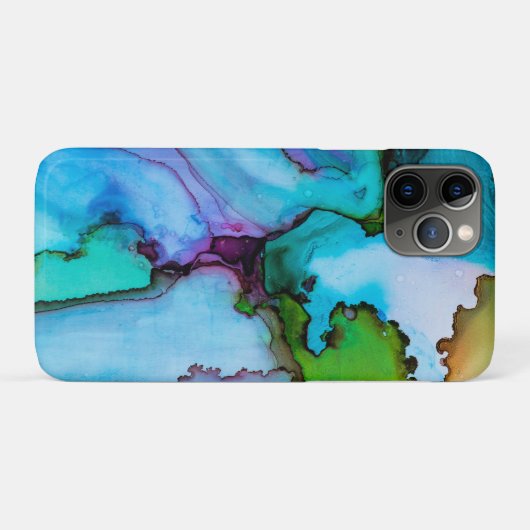 Lily Lake Abstracte Waterverf Case-Mate iPhone Case (Achterkant (horizontaal))