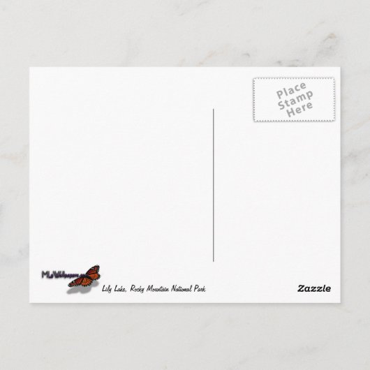 Lily Lake Briefkaart (Achterkant)