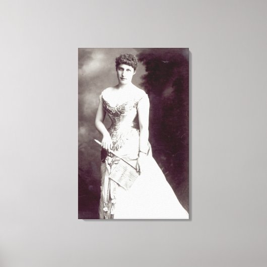 Lily Langtry (1853-1929) treedt op bij Haymark Canvas Afdruk (Voorkant)
