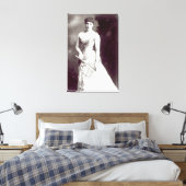Lily Langtry (1853-1929) treedt op bij Haymark Canvas Afdruk (Insitu (Slaapkamer))