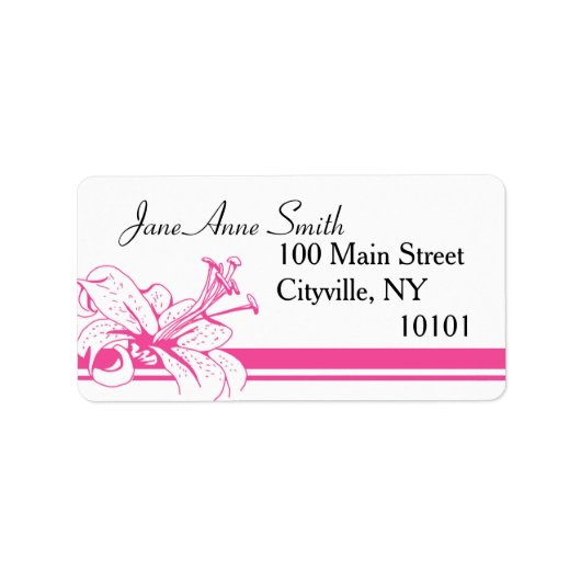 Lily & Lantaarn Bruiloft Collectie, Return Label 1 (Voorkant)