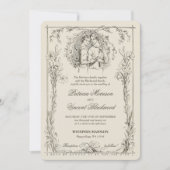  Lily Lijst en liefde paar bruiloft Kaart (Voorkant)