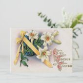 Lily Lilies Geel Lint Kaart (Staand voorkant)