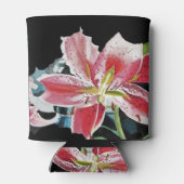 Lily Lillies Waterverf Stubbie Koelbox Blikjeskoeler (Achterkant)