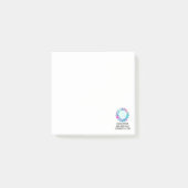 *~* Lily Lotus Aum OM-symbool Mandala Water Post-it® Notes (Voorkant)