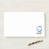 *~* Lily Lotus OM Aum Sybol Mandala Water Post-it® Notes (Op bureau)