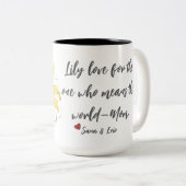 Lily Love Bloemen Mok - Mama Gift (Voorkant rechts)