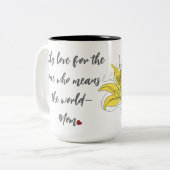 Lily Love – Whole World Quote Mok (Voorkant links)