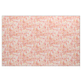 LILY LUST Peach Painterly Floral Stof (Yard (91,4 cm))