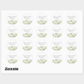 Lily Memorial Funeral Classic Ronde Sticker (Vel)