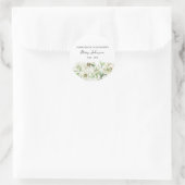 Lily Memorial Funeral Classic Ronde Sticker (Tas)