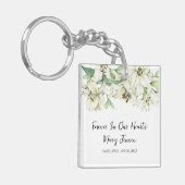 Lily Memorial Funeral Photo Keychain (Voorkant Links)