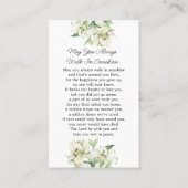 Lily Memorial Photo Funeral Prayer Card Visitekaartje (Achterkant)