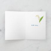 Lily Moederdag Fotokaart, zwart, aan Personaliseer Kaart (Binnen)