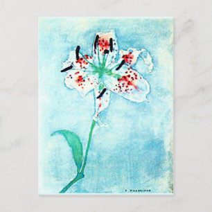 Lily, mooi schilderij van Piet Mondrian Briefkaart