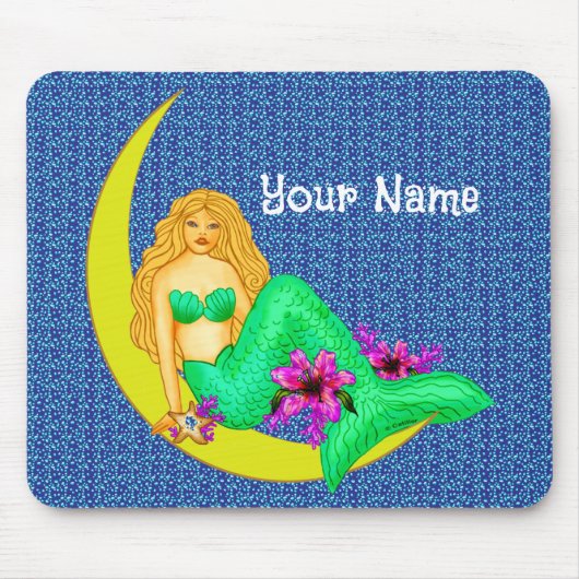 Lily Moon Mermaid mousepad Muismat (Voorkant)