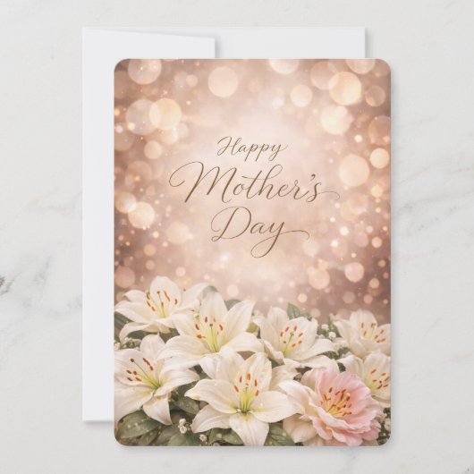 Lily Mother’s Day Greeting Design Feestdagenkaart (Voorkant)