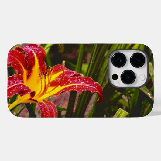 Lily na de regen Case-Mate iPhone case (Achterkant (horizontaal))