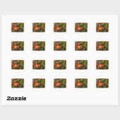 Lily na de regen ronde sticker (Vel)