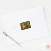 Lily na de regen ronde sticker (Envelop)