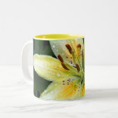 Lily na de regen tweekleurige koffiemok (Voorkant links)