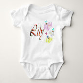 Lily, Naam, Logo, Met Kittens, Romper (Voorkant)