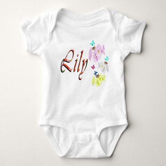 Lily, naam, Logo, met Kittens, Romper (Voorkant)