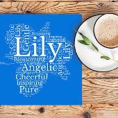 Lily Name Cloud Poster