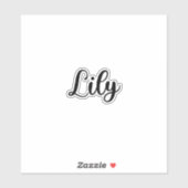Lily Name - handgeschreven kalligrafie Sticker (Vel)