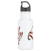 Lily, noem Logo meisjes herbruikbare waterfles. Waterfles (Achterkant)