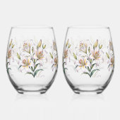 Lily of Love Wedding Wijnglas Zonder Voet (Links)