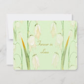 Lily of Norway Sage Wedding RSVP Kaartje (Achterkant)