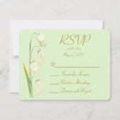 Lily of Norway Sage Wedding RSVP Kaartje (Voorkant)