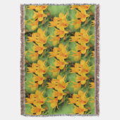 Lily of the Incas/Yellow Alstroemeria Deken (Voorkant Verticaal)