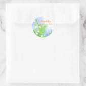 Lily of the Valley Bedankt voor uw aankoop Ronde Sticker (Tas)